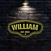 Custom Name Metal Sign Family Name Sign Personalized Split Letter Last Name Family Wall Sign Outdoor Door Monogram