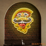 Custom Name Pizza Cartoon Logo Artwork Led Neon Sign Light