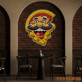 Custom Name Pizza Cartoon Logo Artwork Led Neon Sign Light