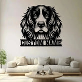 Custom Name Springer Spaniel Metal Sign with Led Light Springer Spaniel Sign Personalized Dog Sign Dog Monogram Dog Mom
