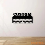 Custom Name Swimming Medal Holder with Led Light Personalized Name of Swimmer Medal Hanger Medal Display Awards Sign