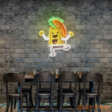Custom Name Taco Style Dancing Music Artwork Led Neon Sign Light