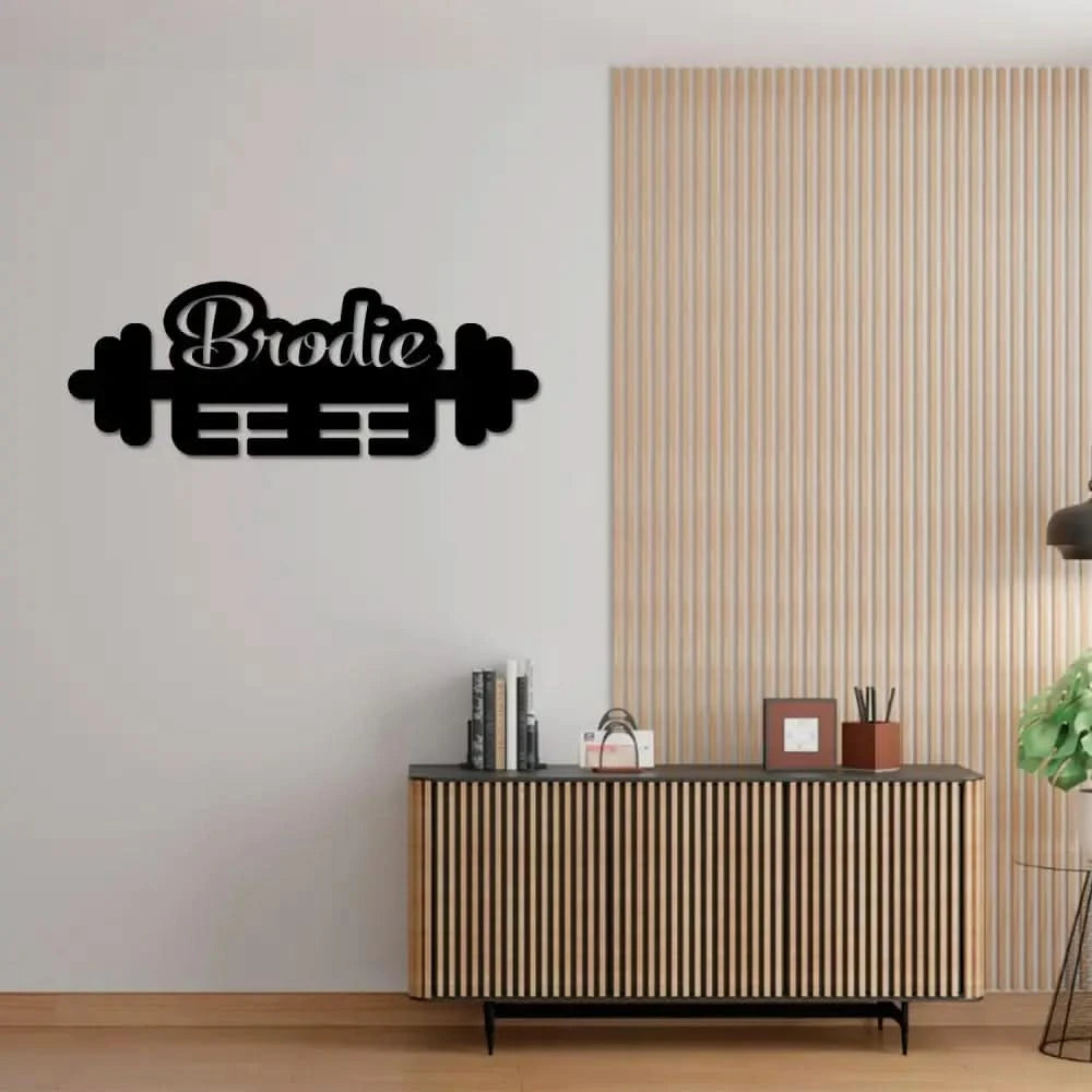 Custom Name Weightlifting Medal Hanger Metal Wall With LED Light Weightlifting Wall Hanger Gift For Weightlifting
