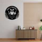 Custom Nana’s Love Grows Here Metal Sign Personalized Garden Name Sign Garden Decor Gardeners Gift Yard Sign Gift for