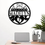 Custom New Baby Name Sign with Led Light Personalized Metal Sign for Nursery Wall Decor Baby Nursery Name Sign Baby