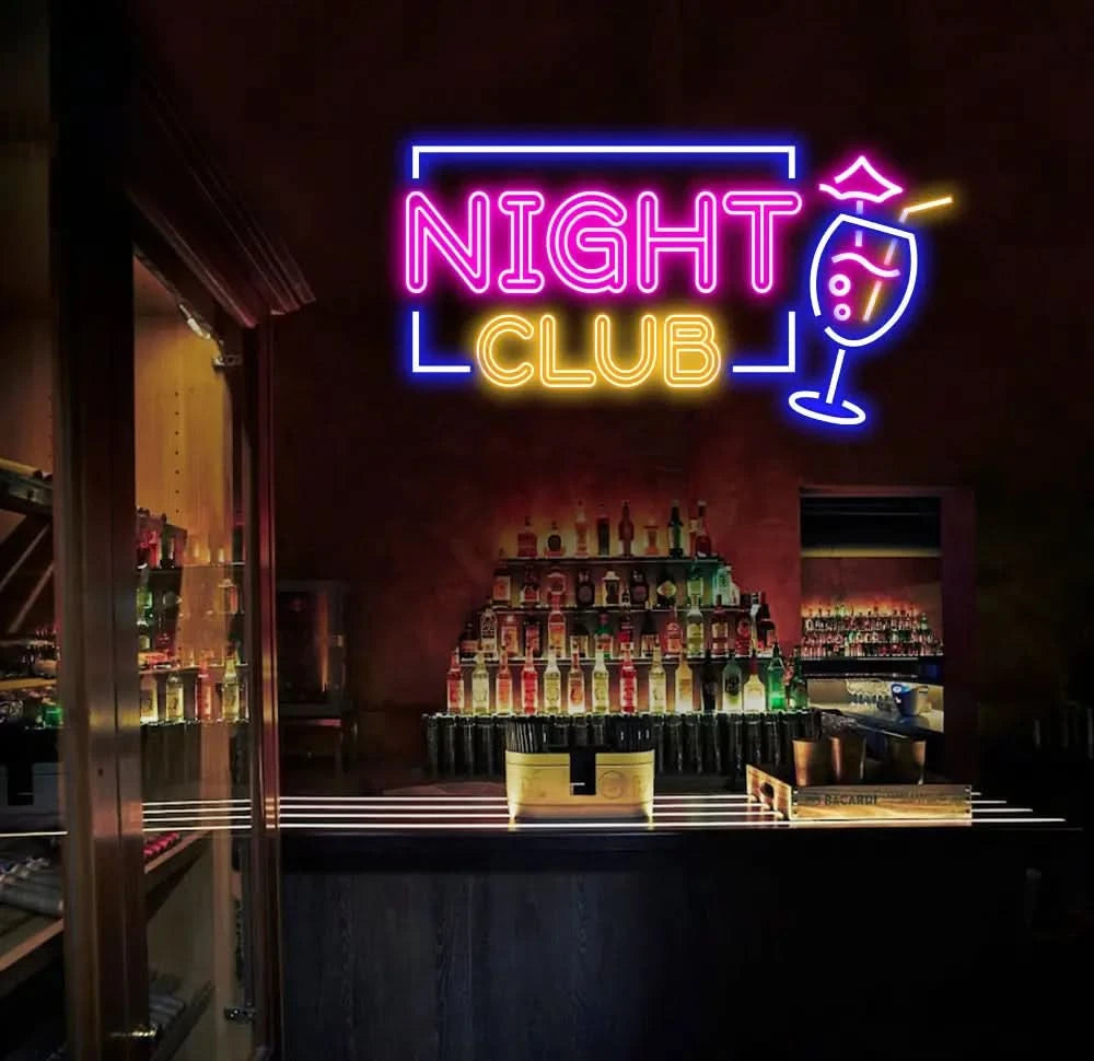 Custom Night Club Neon Bar Sign Personalized Bar Club Neon Signs Neon Sign Home Bar Decor Bar Decoration Neon Lights