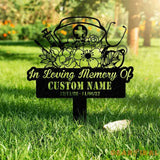 Custom Nurse Memorial Stake Hospital Stake Metal Sign Personalized Clinic Outdoor Stake Medical Garden Stake Physic