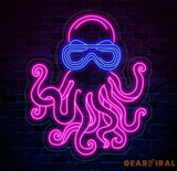 Custom Octopus Led Neon Sign Ocean Animal Led Light Bedroom Home Wall Decor Bar Wall Art House Wall Decor Party Neon