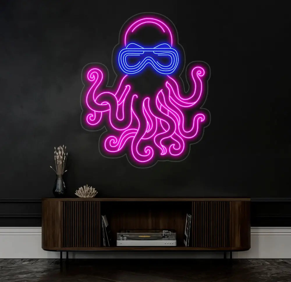 Custom Octopus Led Neon Sign Ocean Animal Led Light Bedroom Home Wall Decor Bar Wall Art House Wall Decor Party Neon