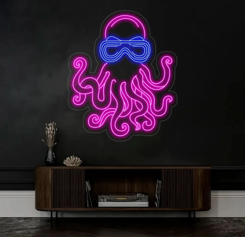 Custom Octopus Led Neon Sign Ocean Animal Led Light Bedroom Home Wall Decor Bar Wall Art House Wall Decor Party Neon