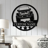 Custom Off-Road Jeep Metal Sign Personalized Mountain Jeep LED Sign Jeep Gift Decor Adventure Metal Sign Custom Jeep