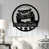 Custom Off-Road Jeep Metal Sign Personalized Mountain Jeep LED Sign Jeep Gift Decor Adventure Metal Sign Custom Jeep