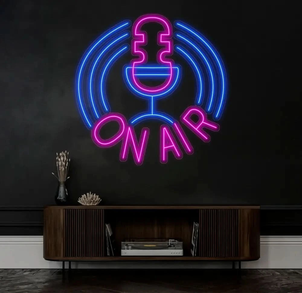 Custom On Air Neon Light On Air Neon Sign On Air Led Light On air sign LED RGB On Air Recording Gamers Studio Neon