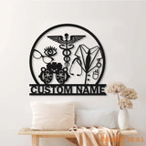 Custom Optician Metal Wall Art with Led Light - Optician Gift Optometry Gifts - Optometrist Eye Doctor Gift - Clinic