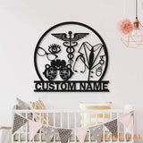 Custom Optician Metal Wall Art with Led Light - Optician Gift Optometry Gifts - Optometrist Eye Doctor Gift - Clinic