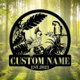 Custom Parrot Bird Metal Wall Art - Personalized Parrot Bird Name Sign - Bird Lovers Home Decor | GearViral