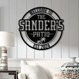 Custom Patio Metal Sign – Personalized Welcome Patio Sign with LED Backlight – Perfect Outdoor Decor for Patio Yard or
