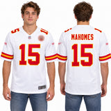 Custom Patrick Mahomes Kansas City Chiefs Fan Inspired Game Jersey - Red