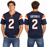 Custom Patrick Surtain II Denver Broncos Fan Inspired Team Game Jersey - Orange