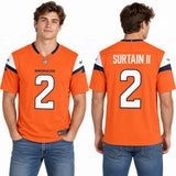Custom Patrick Surtain II Denver Broncos Fan Inspired Premium F.U.S.E. Stitched Premium Limited Jersey - White