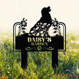Custom Pet Metal Memorial Garden Stake Dog Memorial Sign Cat Garden Sign Pet Grave Markers Personalized Pet Name Stake