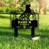 Custom Pet Metal Memorial Garden Stake Dog Memorial Sign Cat Garden Sign Pet Grave Markers Personalized Pet Name Stake