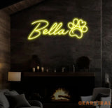 Custom Pet Name Neon Sign Dog House Name Light Sign Unique Gifts for Kids Custom Dog Pet Neon Sign Puppy Neon Light
