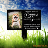 Custom Photo Dog Loss Memorial Stake Personalized Pet Grave Marker Photo Tribute Plaque for Bereaved Dog Owners Dog