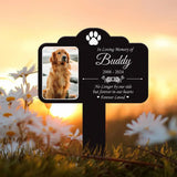 Custom Photo Dog Loss Memorial Stake Personalized Pet Grave Marker Photo Tribute Plaque for Bereaved Dog Owners Dog