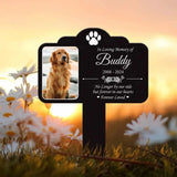 Custom Photo Dog Loss Memorial Stake Personalized Pet Grave Marker Photo Tribute Plaque for Bereaved Dog Owners Dog