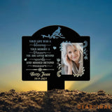 Custom Photo Grave Marker Temporary Grave Marker With Photo Outdoor Memorial Plaque Sympathy Plaque Remembrance Plaque