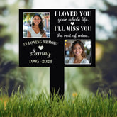 Custom Photo Grave Marker Temporary Grave Marker With Photo Outdoor Memorial Plaque Sympathy Plaque Remembrance Plaque
