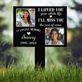 Custom Photo Grave Marker Temporary Grave Marker With Photo Outdoor Memorial Plaque Sympathy Plaque Remembrance Plaque