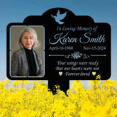 Custom Photo Grave Marker Temporary Grave Marker With Photo Outdoor Memorial Plaque Sympathy Plaque Remembrance Plaque