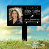 Custom Photo Grave Marker Temporary Grave Marker With Photo Outdoor Memorial Plaque Sympathy Plaque Remembrance Plaque