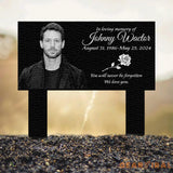 Custom Photo Grave Marker Temporary Grave Marker With Photo Outdoor Memorial Plaque Sympathy Plaque Remembrance Plaque
