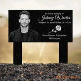 Custom Photo Grave Marker Temporary Grave Marker With Photo Outdoor Memorial Plaque Sympathy Plaque Remembrance Plaque