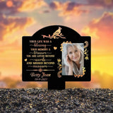 Custom Photo Grave Marker Temporary Grave Marker With Photo Outdoor Memorial Plaque Sympathy Plaque Remembrance Plaque