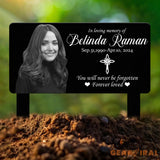 Custom Photo Grave Marker Temporary Grave Marker With Photo Outdoor Memorial Plaque Sympathy Plaque Remembrance Plaque
