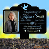 Custom Photo Grave Marker Temporary Grave Marker With Photo Outdoor Memorial Plaque Sympathy Plaque Remembrance Plaque