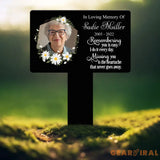 Custom Photo Memorial Plaque Stake Temporary Grave Marker With Photo Outdoor Memorial Plaque Sympathy Plaque