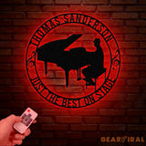 Custom Piano Player Name Metal Sign Personalized Musician Wall Decor Music Entertainer Gift Piano Artist Wall Hanging