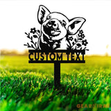 Custom Pig Metal Sign with Stake Personalized Pig Farm Sign,Pig Stake Sign Metal Pig Farmhouse Decor Farmer Gift Farm