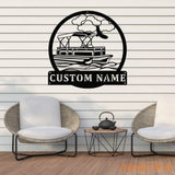 Custom Pontoon Boat Metal Signs Art Custom Pontoon Boat Captian Metal Signs Pontoon Captian Wall Hanging Pontoon Boat
