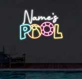 Custom Pool Neon Sign Outdoor Patio Led Sign Poolside Family Name Neon Light Poolside Bar Sign Backyard Neon Sign Patio