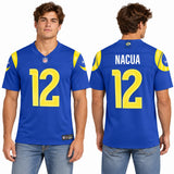 Custom Puka Nacua Los Angeles Rams Fan Inspired Premium F.U.S.E. Stitched Premium Limited Jersey - White