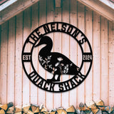 Custom Quack House Sign Personalized Floral Duck Metal Sign Farmhouse Decor Duck Hutch Coop Sign,Quack Shack Cabin