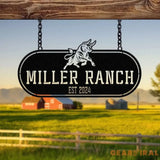 Custom Ranch Gate Signs Personalized Metal Ranch Signs Large Farmhouse Signs Rustic Farm Signs Farm Entrance Signs