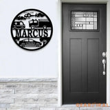 Custom Rescue Vehicles Name Sign Personalized Children’s Metal Name Sign Metal Vehicle Themed Wall Art Kid’s Nursery