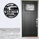 Custom Rescue Vehicles Name Sign Personalized Children’s Metal Name Sign Metal Vehicle Themed Wall Art Kid’s Nursery